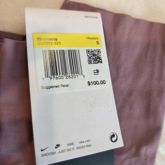 Nike Zenvy DRI-FIT leggings Size Small dusty rose/mauve New Training High Rise - Picture 6 of 12